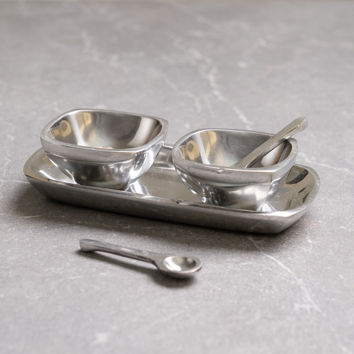 Silver Square Candy or Nut Bowl