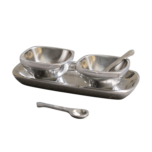 Silver Square Candy or Nut Bowl