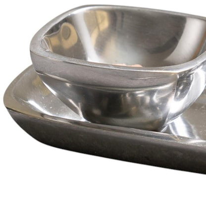 Silver Square Candy or Nut Bowl