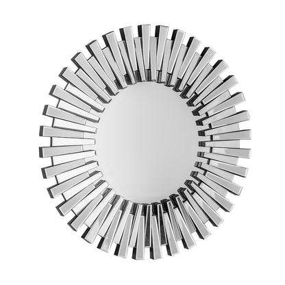 Silver Sunburst Unframed Accent Mirror