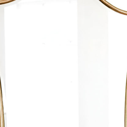 Gold Scalloped Metal Framed Accent Mirror