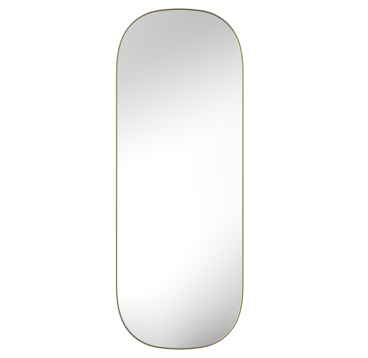 Gold Oval Framed Full Length Hanging Mirror