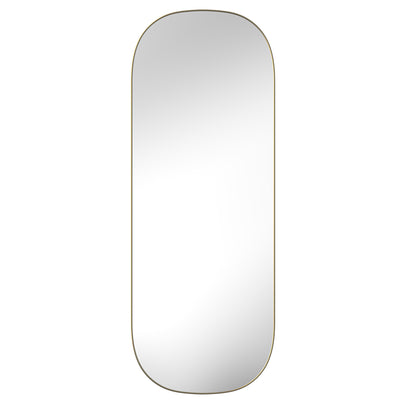 Gold Oval Framed Full Length Hanging Mirror