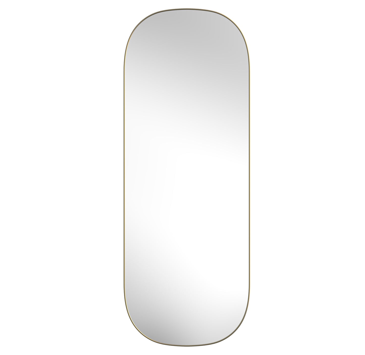 Gold Oval Framed Full Length Hanging Mirror