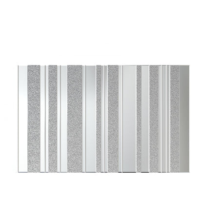 Clear and Silver Unframed Venetian Accent Mirror