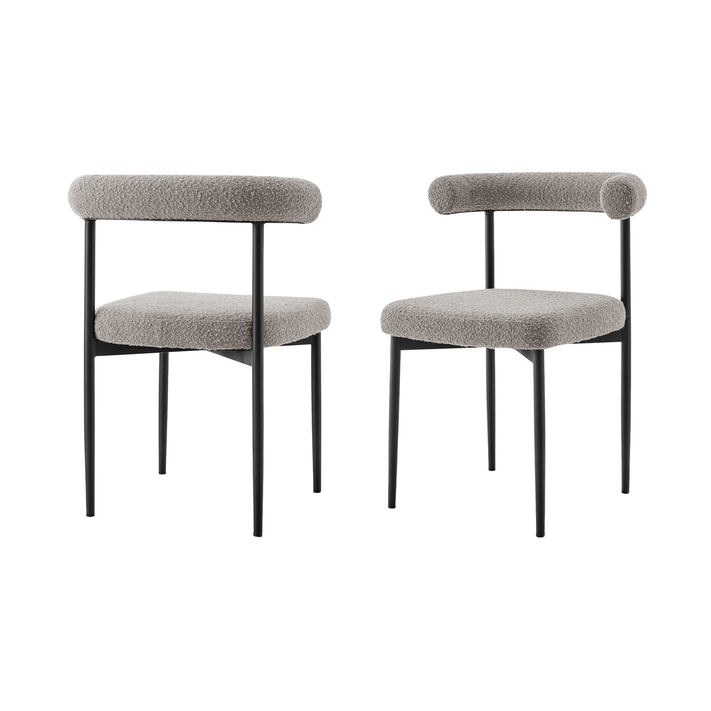 Gray & Black Dining Chair - Set of 2