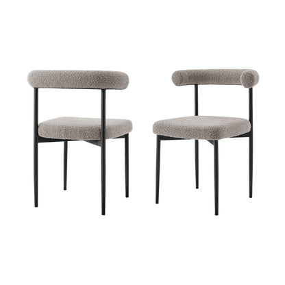 Gray & Black Dining Chair - Set of 2