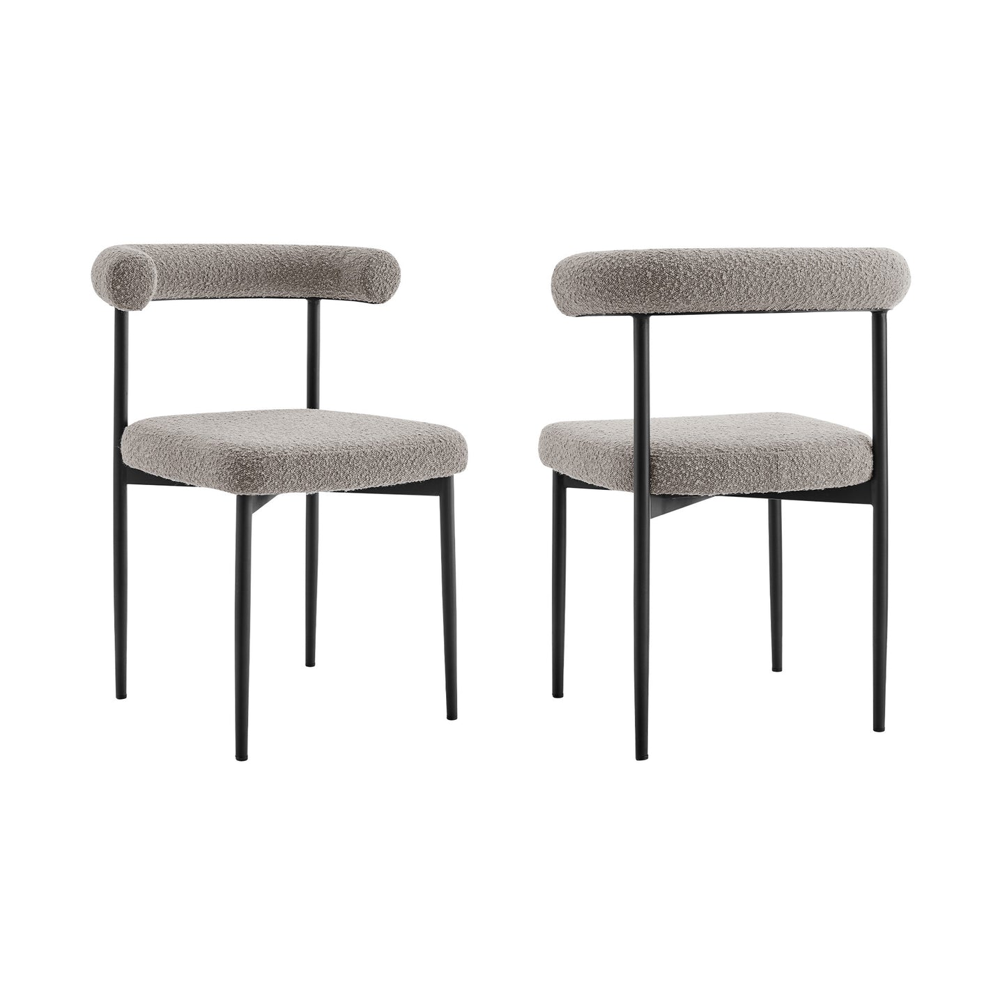 Gray & Black Dining Chair - Set of 2