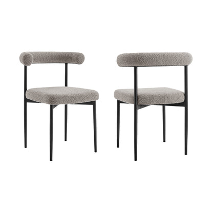 Gray & Black Dining Chair - Set of 2