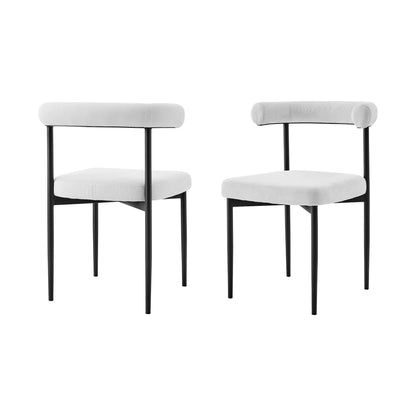 Gray & Black Dining Chair - Set of 2