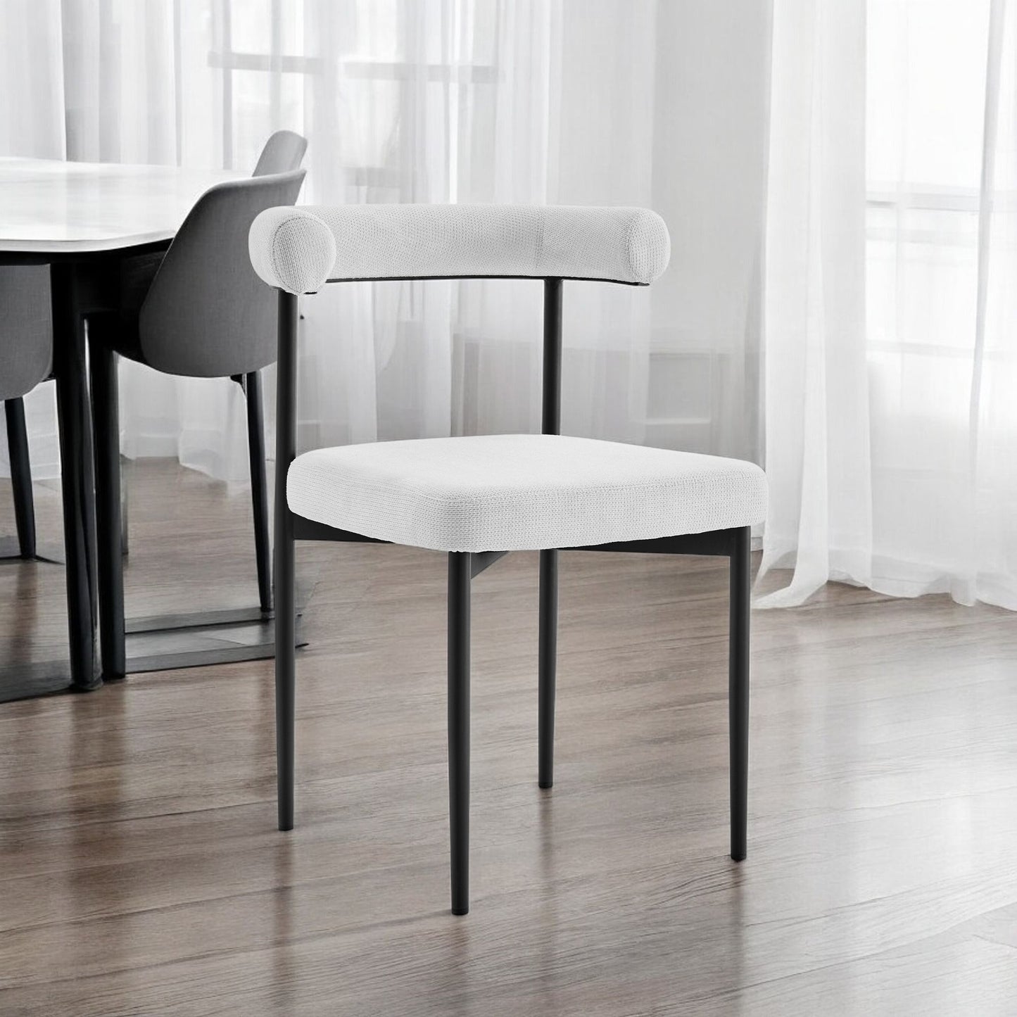Gray & Black Dining Chair - Set of 2