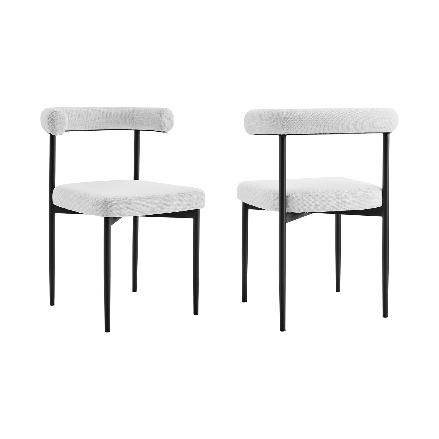 Gray & Black Dining Chair - Set of 2