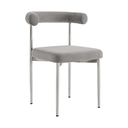 Gray & Silver Dining Chair - Set of 2