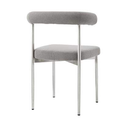 Gray & Silver Dining Chair - Set of 2