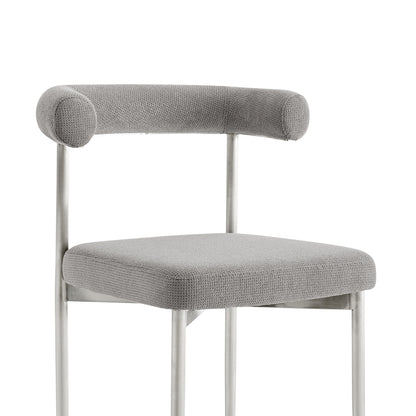 Gray & Silver Dining Chair - Set of 2