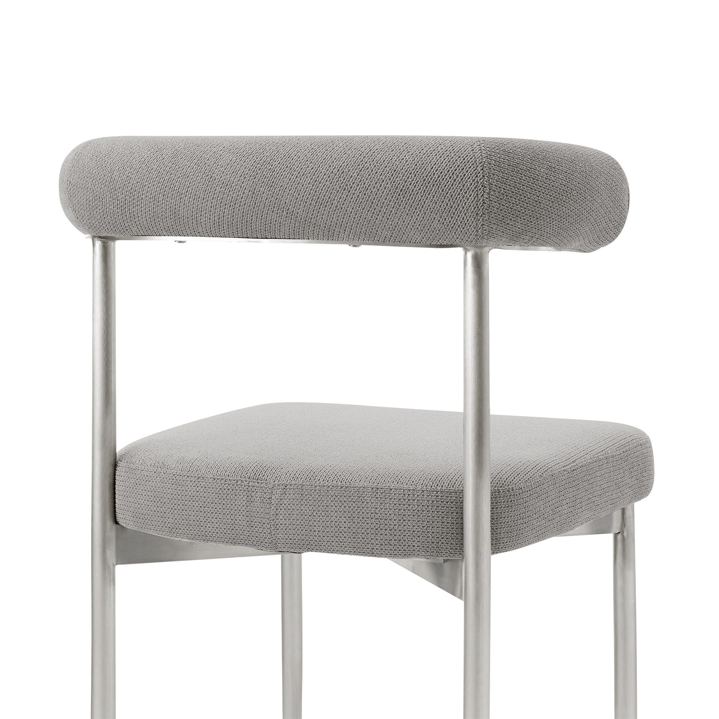 Gray & Silver Dining Chair - Set of 2
