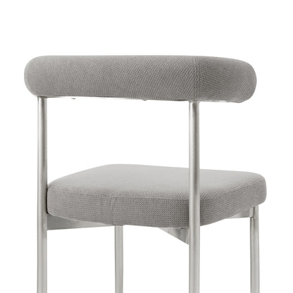 Gray & Silver Dining Chair - Set of 2