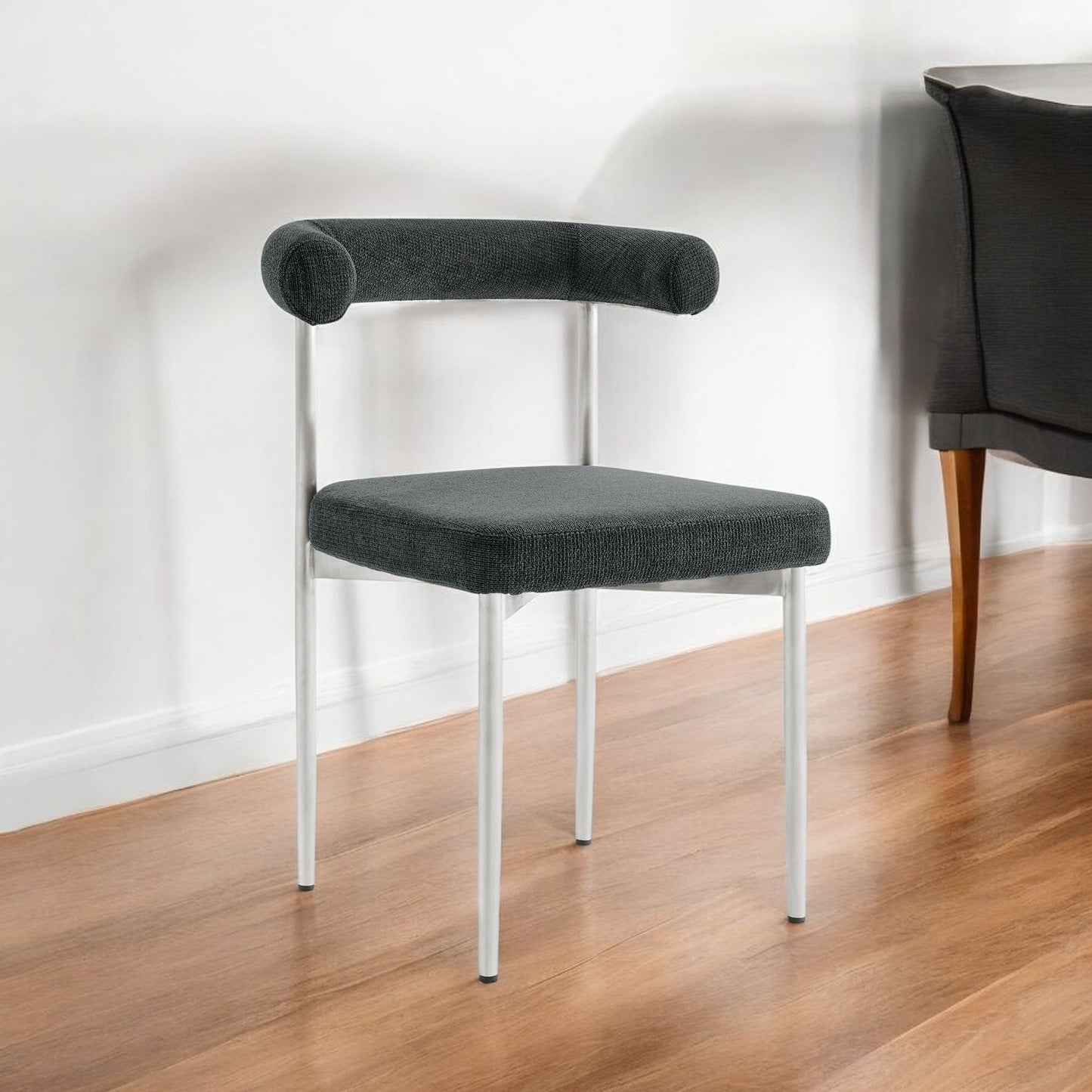 Gray & Silver Dining Chair - Set of 2