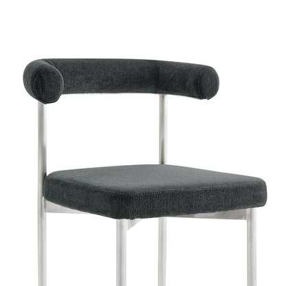 Gray & Silver Dining Chair - Set of 2