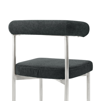 Gray & Silver Dining Chair - Set of 2