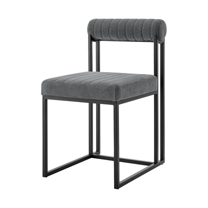 Gray & Black Dining Chair - Set of 2