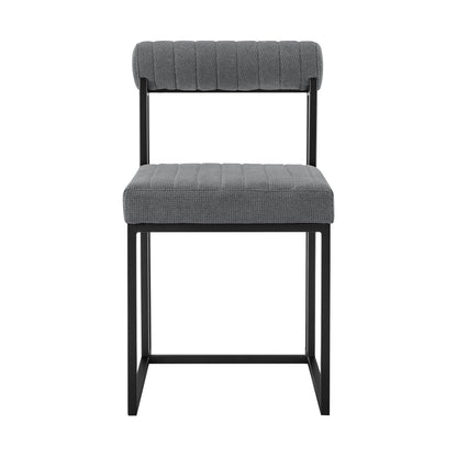 Gray & Black Dining Chair - Set of 2