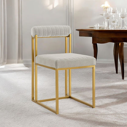 Gray & Gold Dining Chair - Set of 2