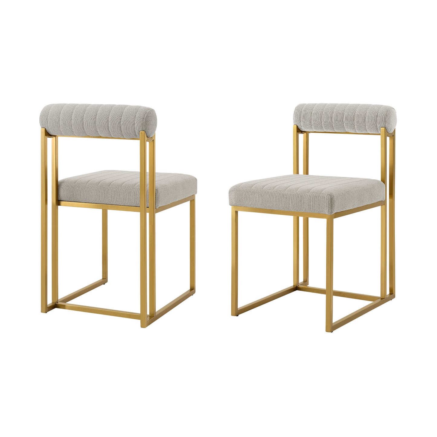 Gray & Gold Dining Chair - Set of 2