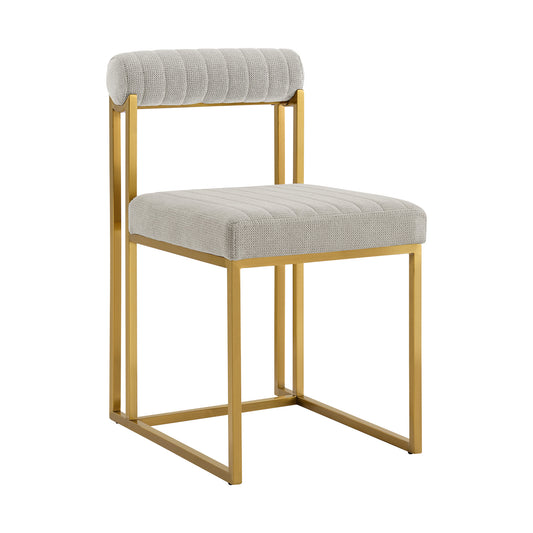 Gray & Gold Dining Chair - Set of 2