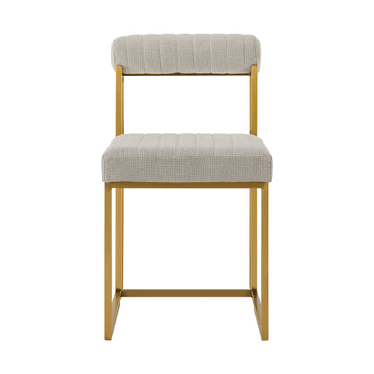 Gray & Gold Dining Chair - Set of 2