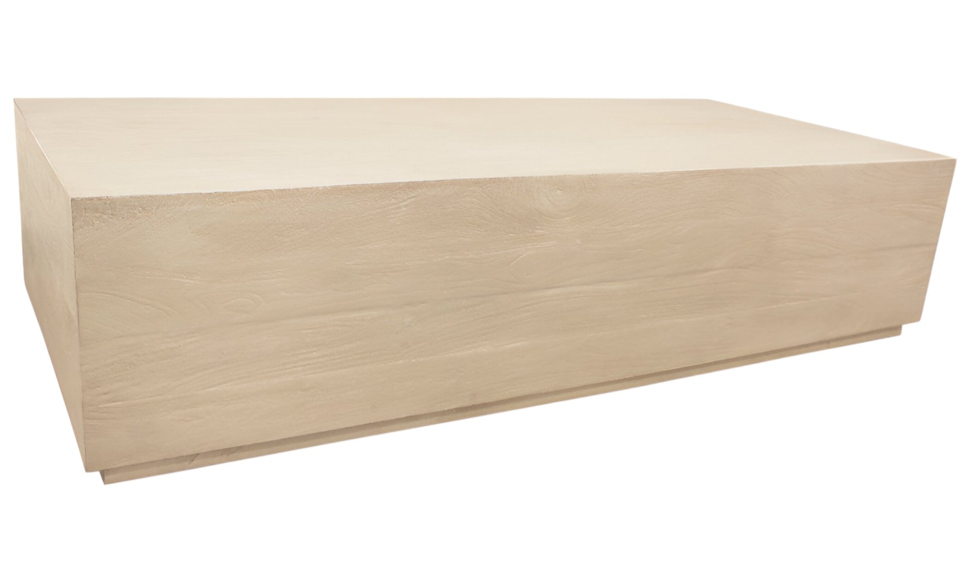 Natural Solid Wood Distressed Coffee Table image 3