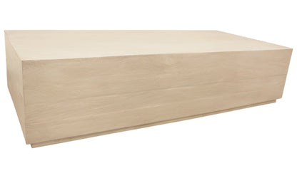 Natural Solid Wood Distressed Coffee Table image 3