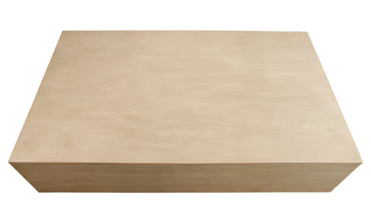 Natural Solid Wood Distressed Coffee Table image 5
