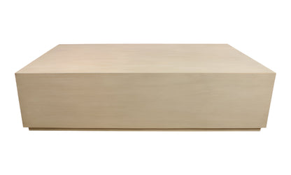 Natural Solid Wood Distressed Coffee Table image 4