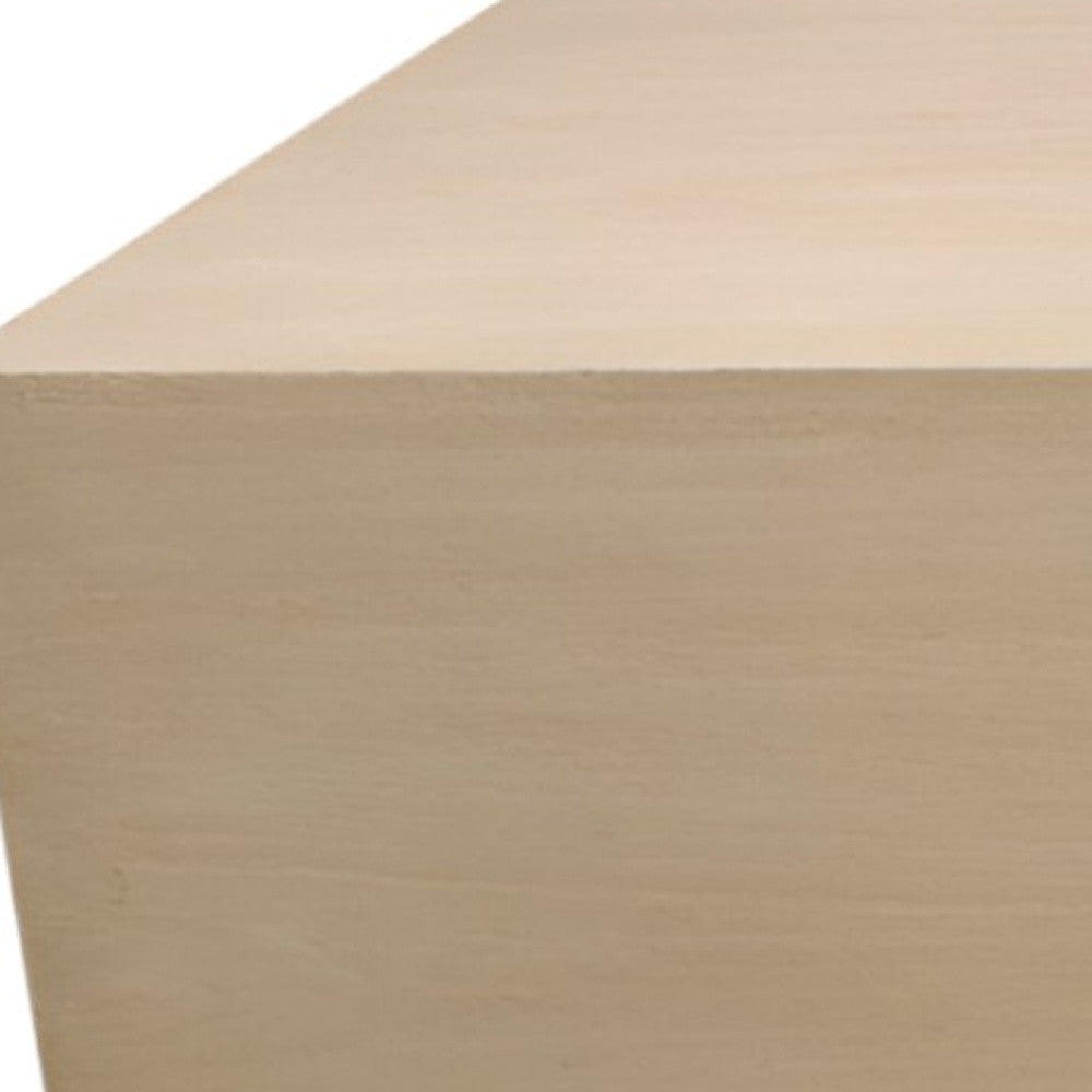 Natural Solid Wood Distressed Coffee Table image 8