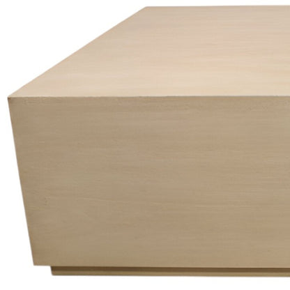 Natural Solid Wood Distressed Coffee Table image 9