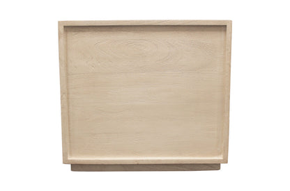 Natural One Drawer Solid Wood Nightstand