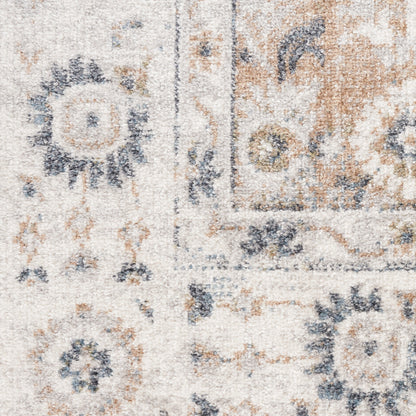 Nourison Astra Silver & Taupe Pet Friendly Machine Washable Rug - Swatch