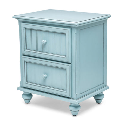 Light Blue Distressed Nightstand