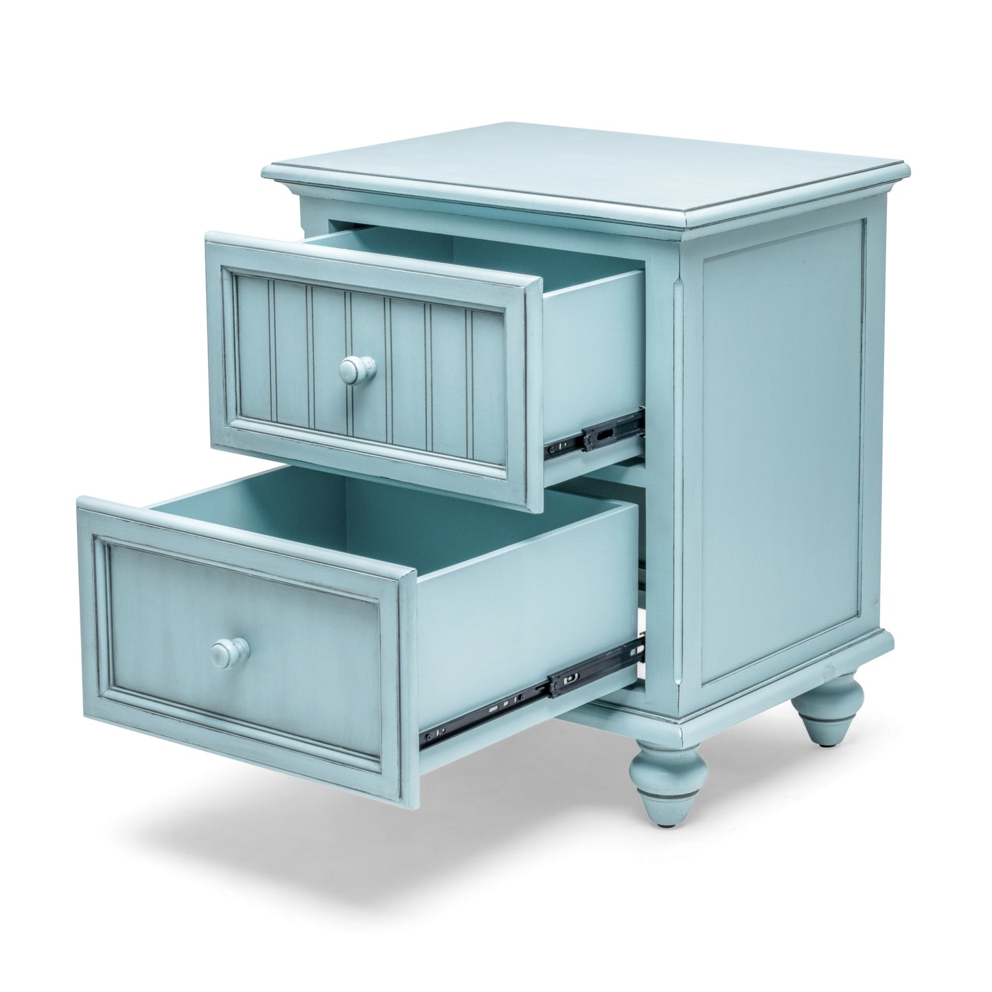 Light Blue Distressed Nightstand