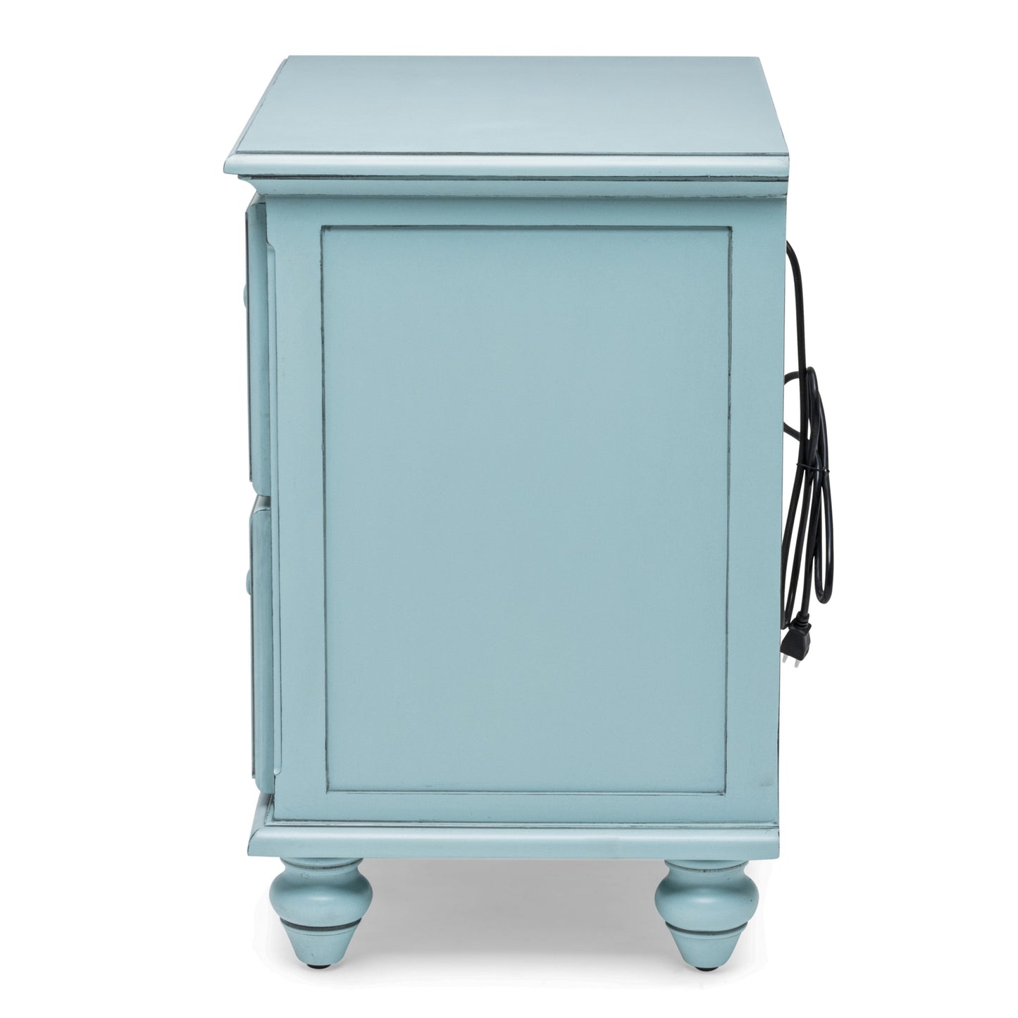 Light Blue Distressed Nightstand