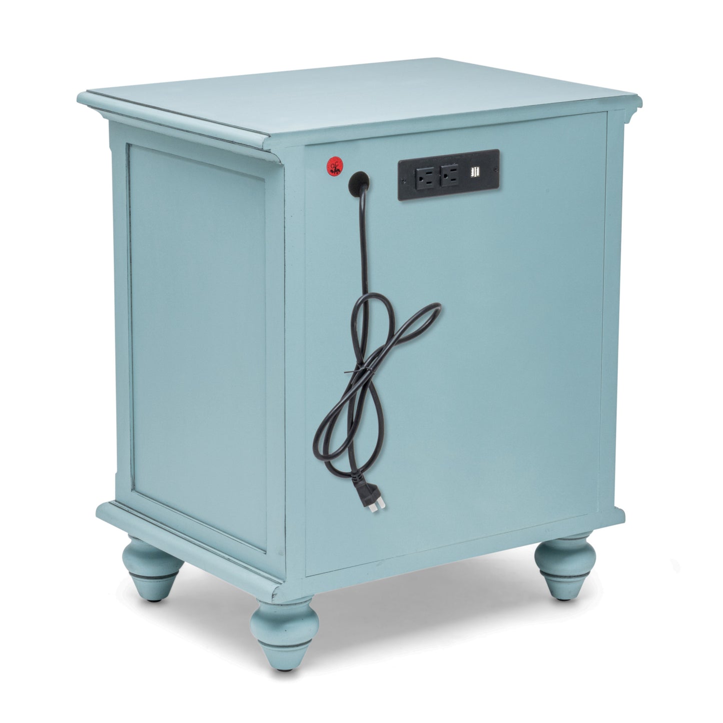 Light Blue Distressed Nightstand