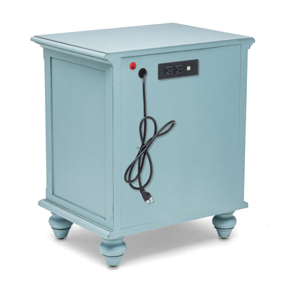 Light Blue Distressed Nightstand