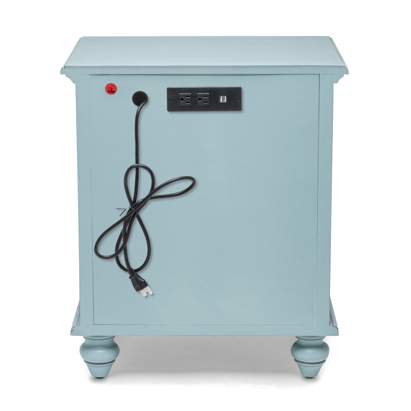 Light Blue Distressed Nightstand