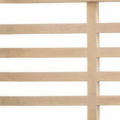 Carved Geometric Solid Wood Bed Frame