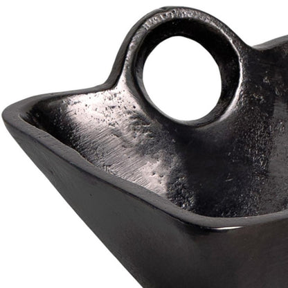 Black Square Candy or Nut Bowl w/ Handles