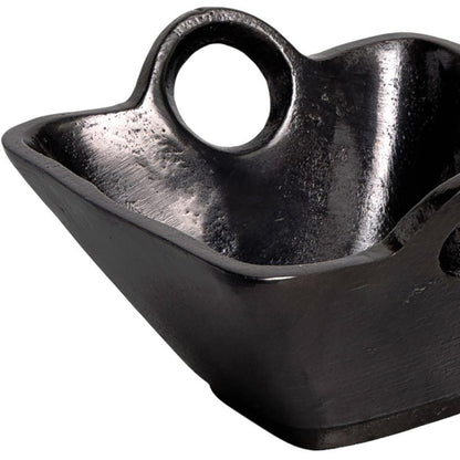 Black Square Candy or Nut Bowl w/ Handles