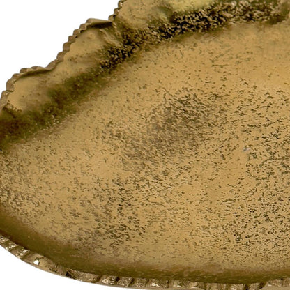Gold Torn Edge Triangular Serving Bowl