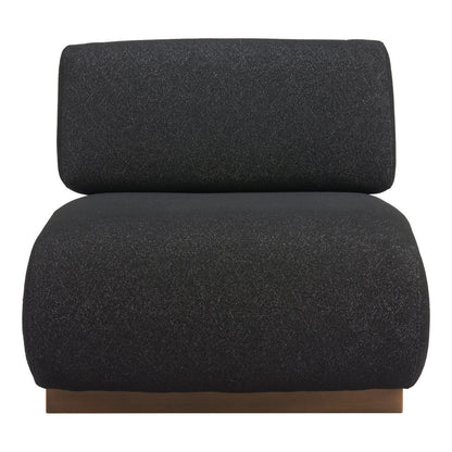 Black & Bronze Fabric & Upholstered Side Chair