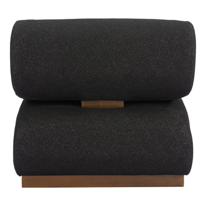 Black & Bronze Fabric & Upholstered Side Chair